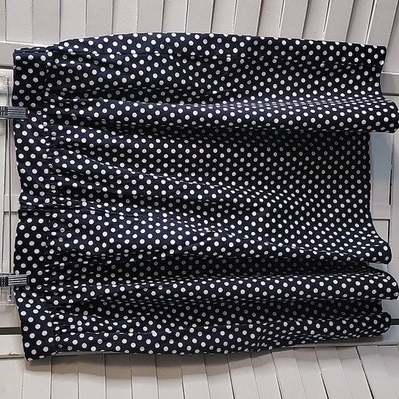 ModCloth Navy And White Polka Dot Skirt With‎ Sailor Buttons Size 2X - Picture 3 of 3